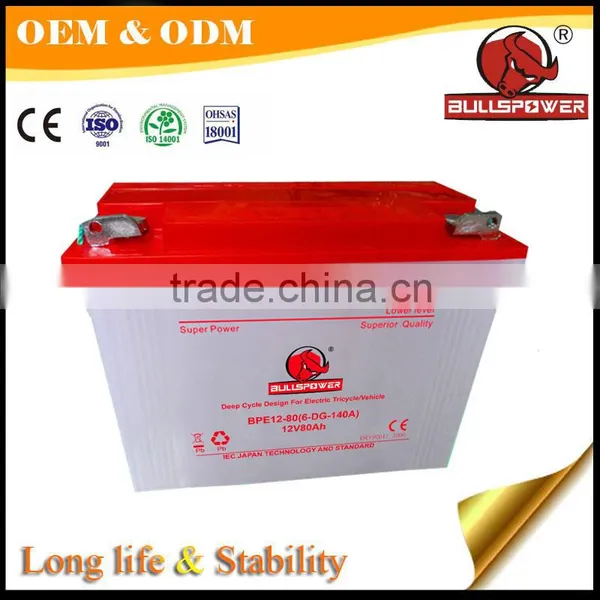 High Specific Energy Electric Tricycle Adults 12v 120ah Lead Acid Battery photo-6