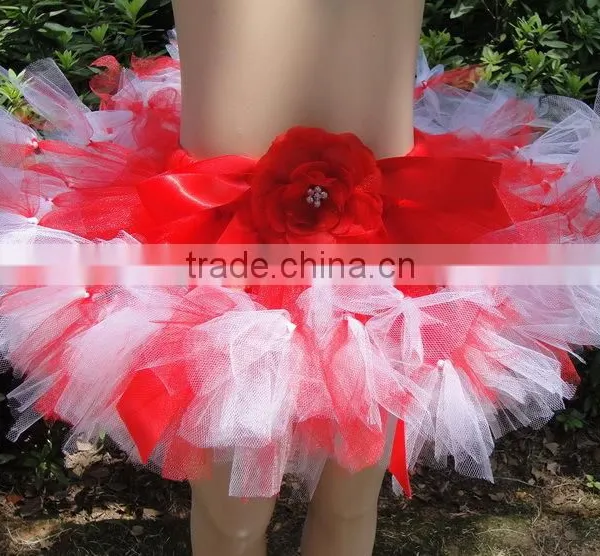 Hot Sale Baby Handmade Pettiskirts Hand Weave Pettiskirts Tutu Dress With Flower Design photo-6