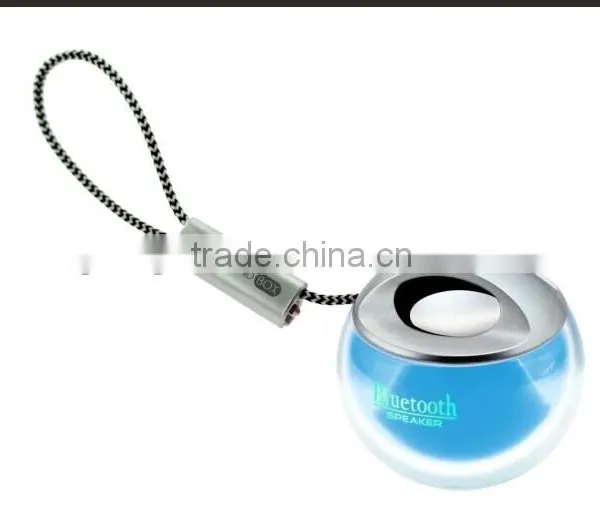 Mini Portable Splashproof Bluetooth Car Speakers With Microphone AUX Port Crytal photo-5
