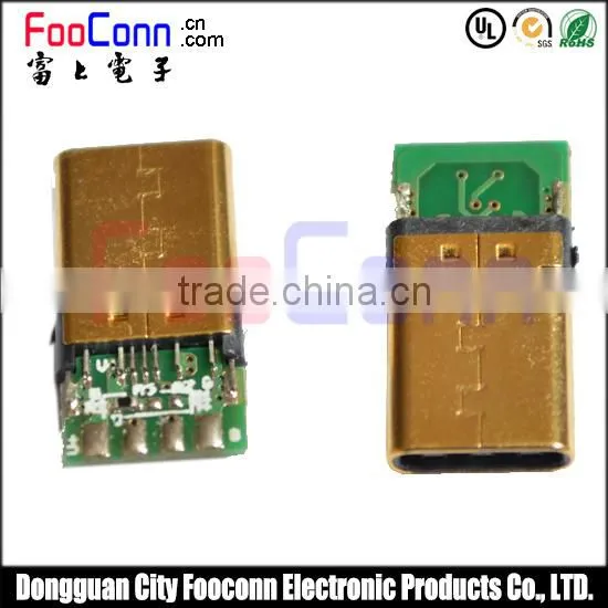 USB 3.1 Type C Connector Gold Plating With Pcb Mount photo-2