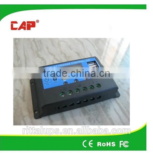 10a 20a 12v 24v Manual Solar Charge Controller With Lcd Display photo-2