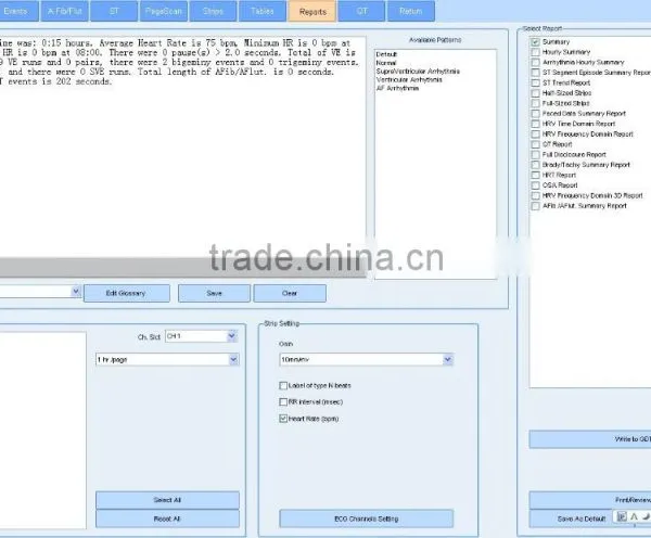 CE Approved 12 Channel Mini 24/48-hour LCD ECG Holter Recorder System With Premier Holter Software-ECGLAB photo-4