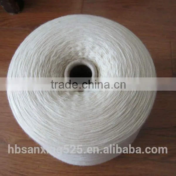 DISCOUNT!! 32NM/2ply 50% Australia Wool and 50% Acrylic Blend Yarn, Raw White Color. photo-2