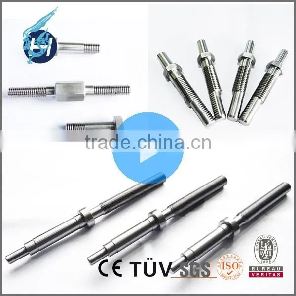 ISO 9001 OEM/ODM  Gold Supplier Customized High Precision Machining Steel Rod With External Screw Thread