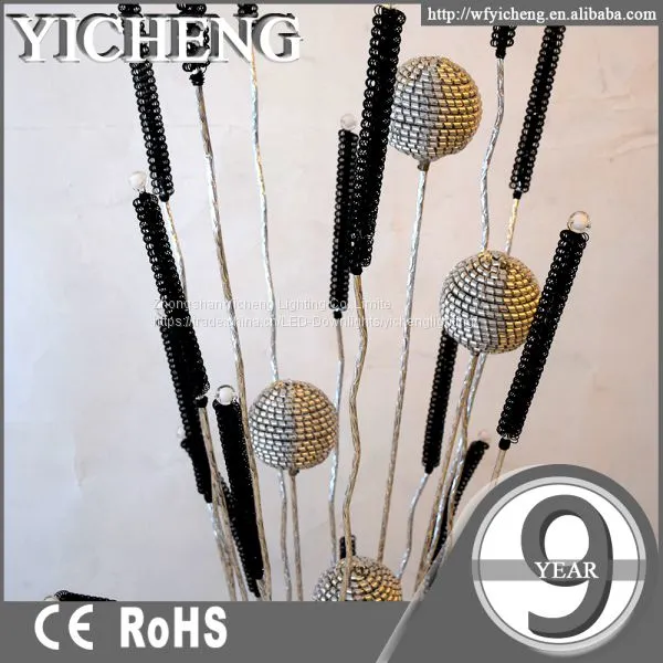 Wholesale Vintage Aluminium Sculpture Chandelier Floor Lamp photo-4