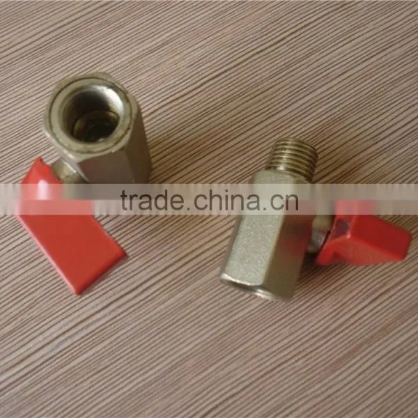 Chrome Plated Brass Small Ball Valve , Good Sealing Valves , Made in China's Zhejiang Province photo-6