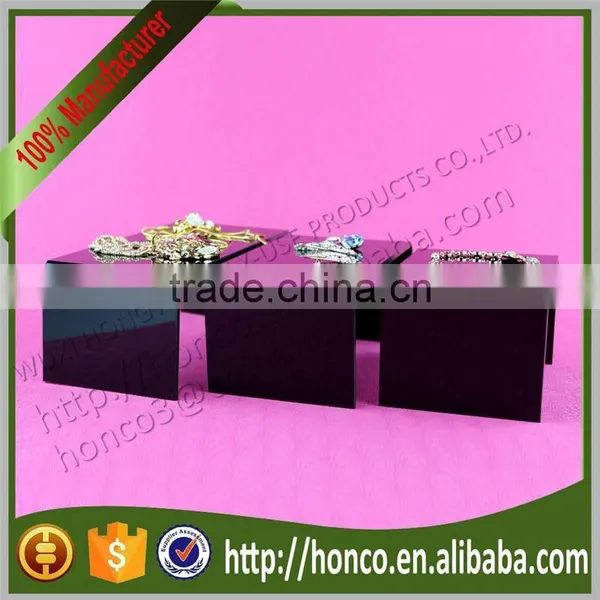 Top Quality Black Colour Acrylic Jewelry Display Necklace Platform Rack photo-4