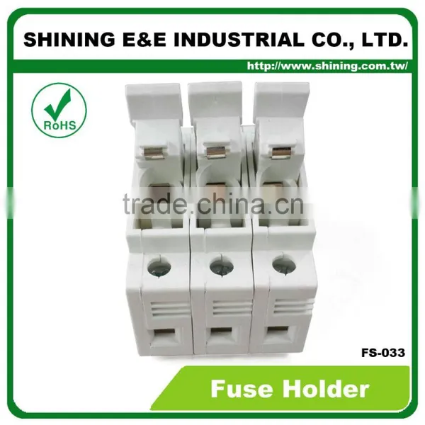 FS-033 Din Socket Connector Cartridge Cylinder Ceramic Fuse Holder photo-6