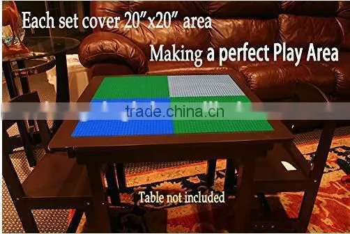 Variety Pack Compatible Building Plates With Legos and Duplo,Silicone Baseplate Mat photo-5