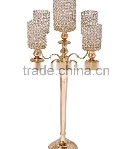 Beautiful Crystal Candle Holder, Crystal Candelabra For Wedding Decoration, Crystal Candle Holder Centerpiece photo-2