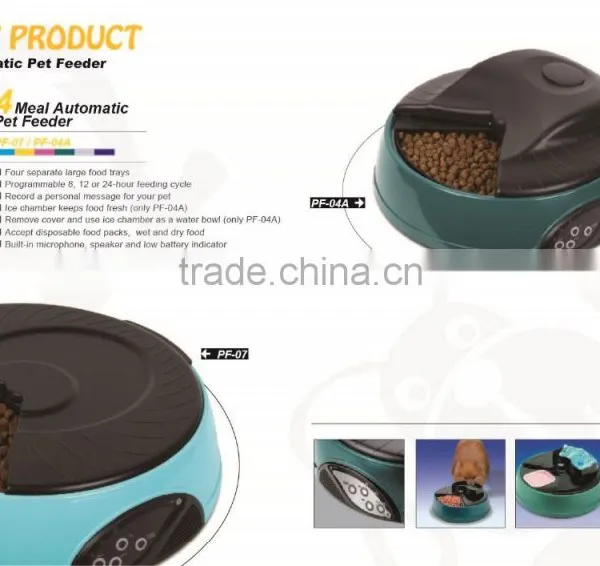 European/American Hot Trendancy Automatic Pet Feeders, 4 Meals Seperate Large Trays Automatic Pet Feeder For Wholesale photo-5