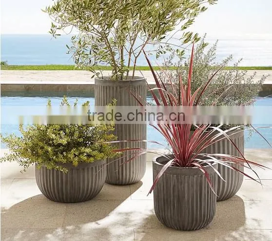 Cheap Fiberglass Planters Wholesale European Flower Pot for Sale photo-2