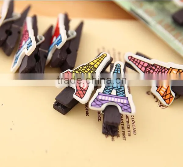 Wooden Eiffel Tower Photo Clip Holder,memo Clip photo-6