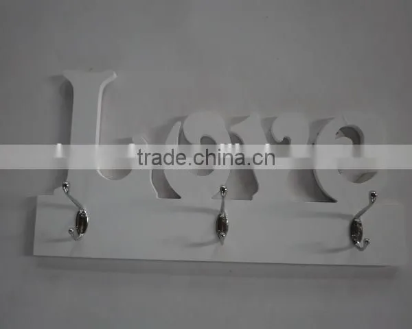 With Hooks Wood Wall Mounted Shelving photo-6