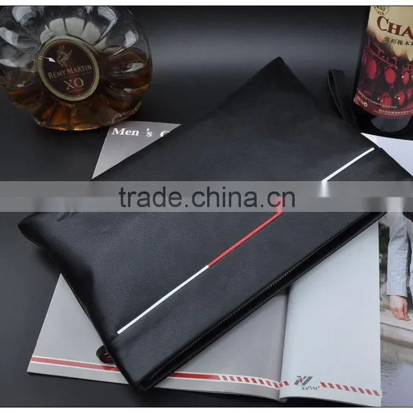 Men's Leather Handbag Genuine Leather Hand Bag Clutch Bag Top Grain Leather photo-4