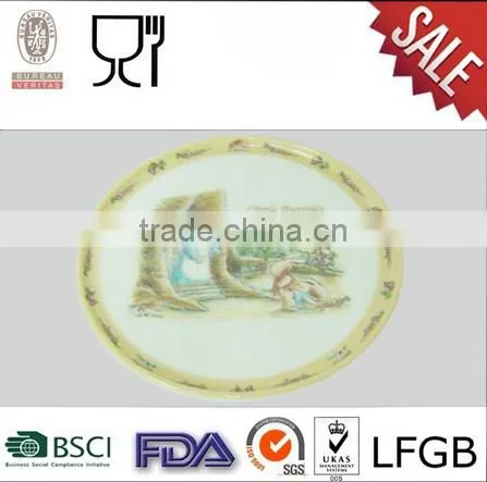 9"Round Cartoon Design Melamine Plate photo-2