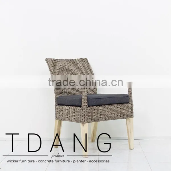 Capella Wicker Dining Chair - Outdoor Furniture - Vietnam Poly Rattan Chair photo-2