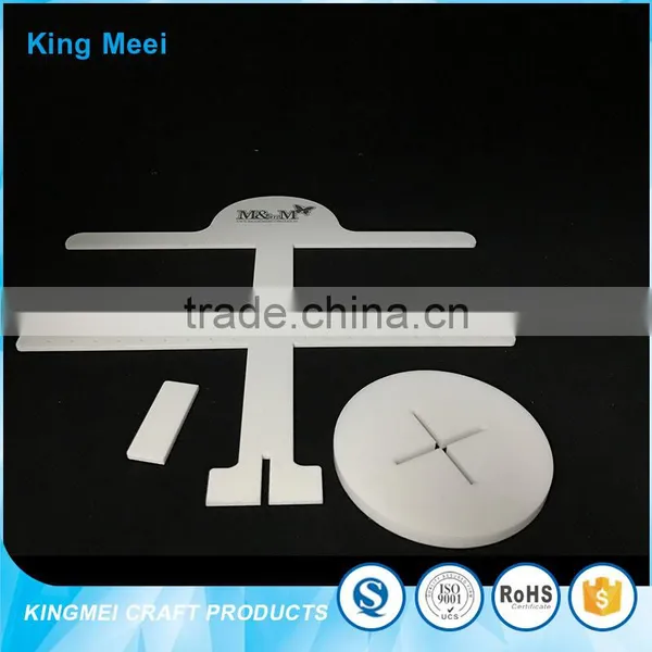 2017 New Fashion Milky White Acrylic Jewelry Display Stand photo-6