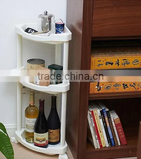 Plastic 3 or 4 Layers Bathrooms Tripod Shelf photo-4