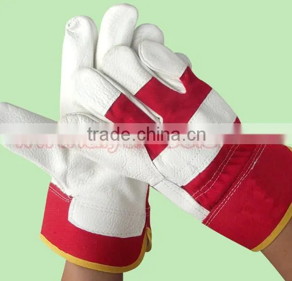 Cow Leather Gloves Work Gloves Cow Split Working Arc-welder's Glove photo-2