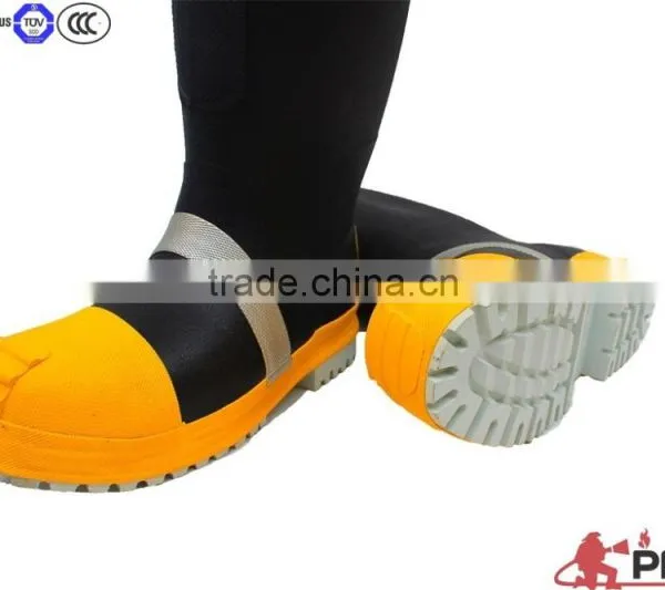 EN ISO 20345 Rubber Fire Fighter Boots With Steel Toe and Capes photo-2