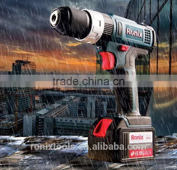 Ronix Industrial Level Cordless Driver Drill Water Proof Motor 18V 1.5Ah Li-ion Model 8618 photo-2