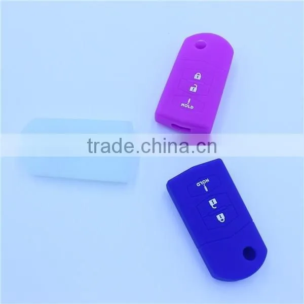 SILICONE CAR SMART KEY COVER CASE FOR MAZDA MPS SP23 CX7 8 CX9 CX5 3 BUTTONS photo-5