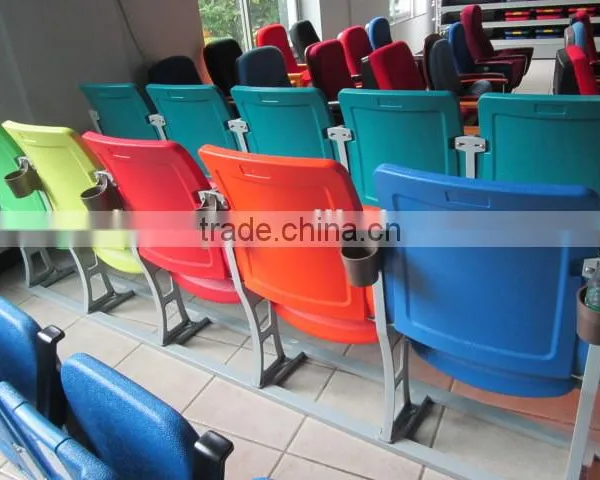 Semi-upholstered HDPE Blow Moulded Foldable Stadium Chair for Indoor photo-3