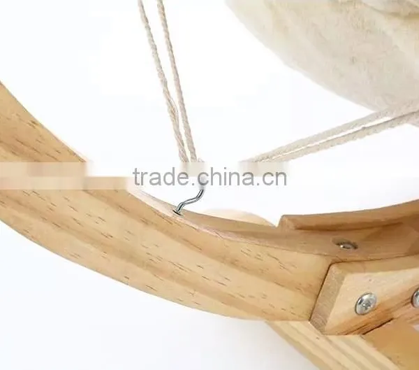 Cat Hammock With Wooden Frame /Wooden Hammock With Canopy photo-5