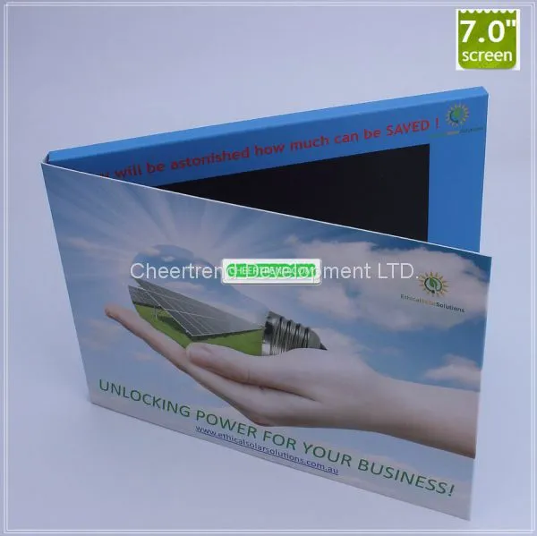 Custom Promotion Customized TFT Screen Lcd Display Brochure Education Video Greeting Business Card photo-2