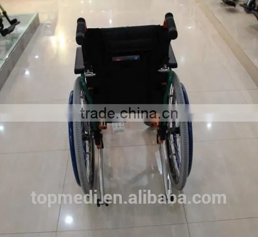 Topmedi Homecare Folding Manual Aluminum Light Wheelchair for Disabled Children photo-5
