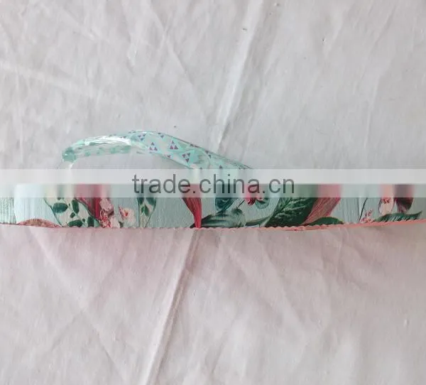 Colorful Printing Flip Flop PE Sandles photo-2