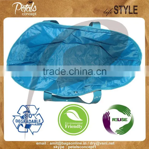 2016 Best Canvas Tote Bag With PU Handle photo-3