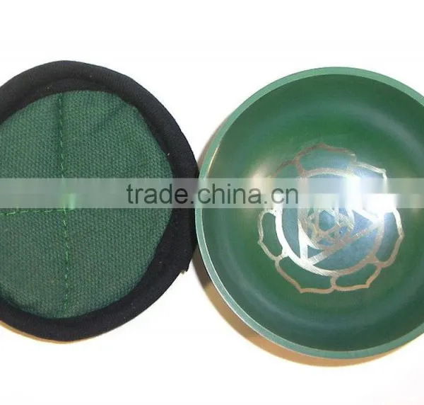 High Quality Handmade in Nepal Tibetan Heart Chakra Tibetan Singing Bowl photo-3