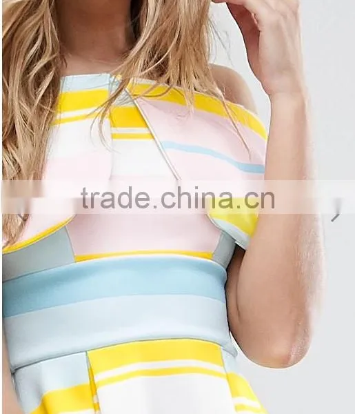 OEM Service Supply Type And Evening / Formal Dresses Type Elegant Evening Dress/ Print Off-shoulder Dress photo-6