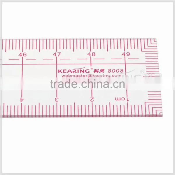 Kearing Flexible Plastic 50cm Pattern Grading Ruler High Quality Metric Fashion Design Ruler # 8008 photo-5