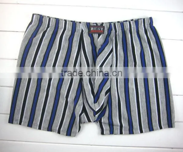 Fashion Geometry Stripe Men Underwear High Quality Bamboo Fiber Men Boxer Briefs photo-5