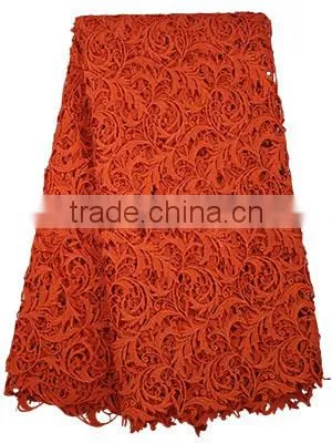 100% Cotton Textile Guipre Lace Fabric Embroidery African Lace Fabrics photo-2