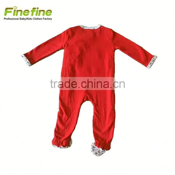 Lap Shoulder Blank Baby Infant Romper With Pom Pom photo-4