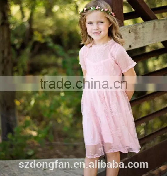 Guangzhou Kid Garment Factory Baby Boutique Wholesale White Dress Lace Baby Frock Patterns photo-4