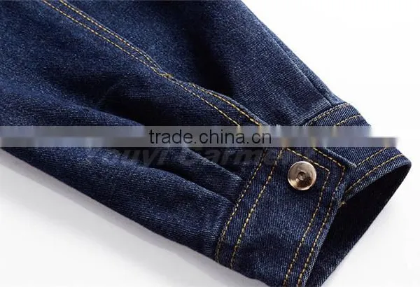 Thicken 100% Cotton Jeans Overall Work Jacket photo-4