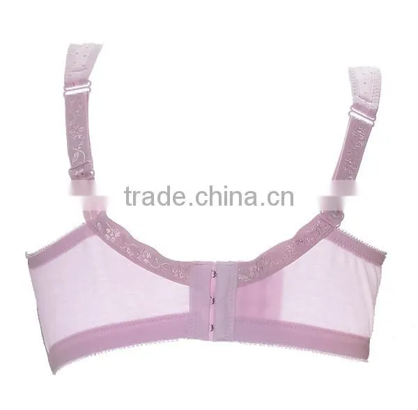 High Quality Breathable Dot 3/4 Cup Ladies Cotton Nursing Bar photo-5