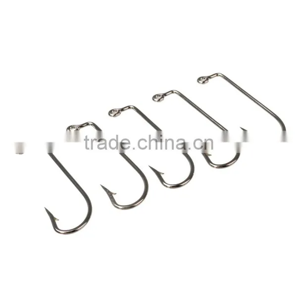 High Quality Size 3/0 Fishing Tools Lot 100PCS Jig Hook Jig Big Stainless Steel Fishing Hooks White Color Fish Hook photo-3