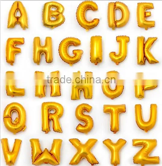 40 Inch Gold Silver Color Foil Letter Balloons for Party Wedding Decoration photo-3