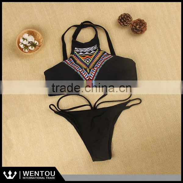 Hot Sell Fashion Pringting Vintage Sexy Brazilian Bikini photo-2