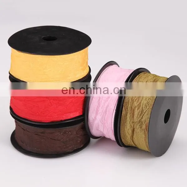 2015 Best Selling High Quality Wholesale Polyester Ribbon Birthday Gift Packing Sheer Organza Ribbon photo-3