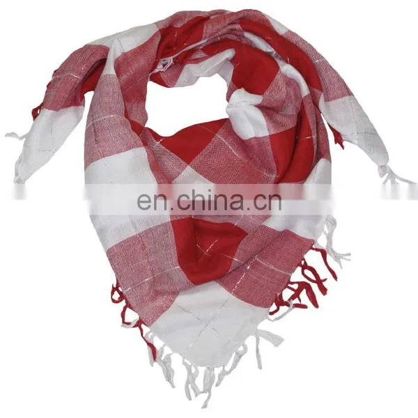 Knotted Fringed Twill Viscose Pashmina Shawl Scarf