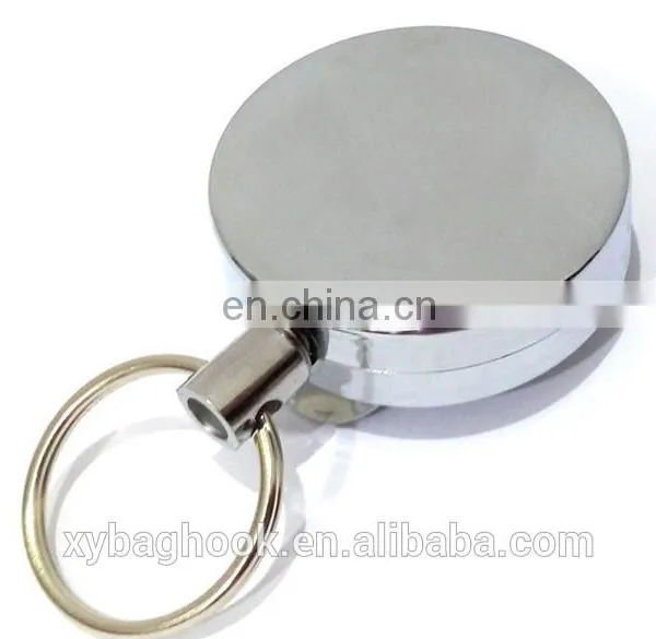 Logo Printing Metal Keychain Function Badge Reel Holders photo-3