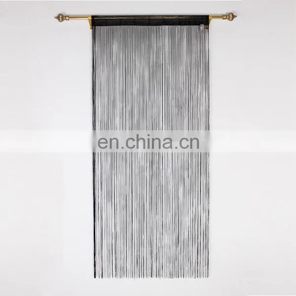 Black Thick Magnetic String Curtain to Door