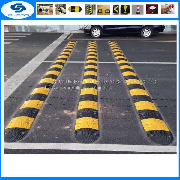Highway Used Reflective Vehicle Speed Limiter Rubber Speed Bump for Safety photo-3